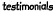 testimonials